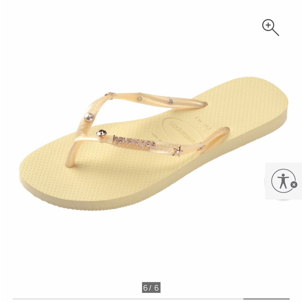 havaianas Women's Luxury Aqua Slim Flip Flops - Picture 6 of 6